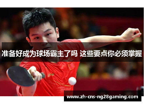 准备好成为球场霸主了吗 这些要点你必须掌握