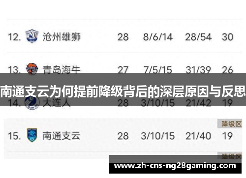 南通支云为何提前降级背后的深层原因与反思