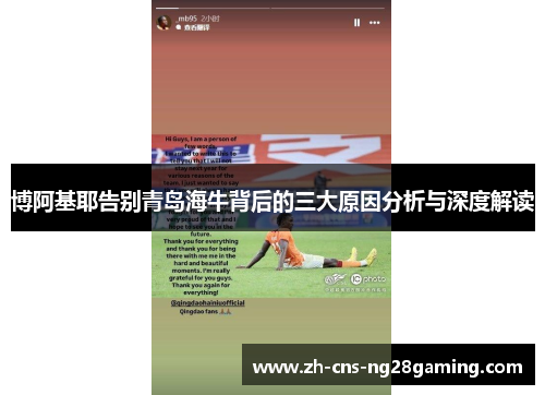 博阿基耶告别青岛海牛背后的三大原因分析与深度解读